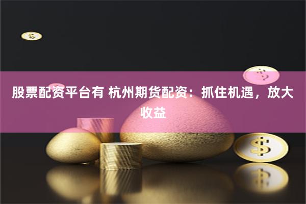 股票配资平台有 杭州期货配资：抓住机遇，放大收益